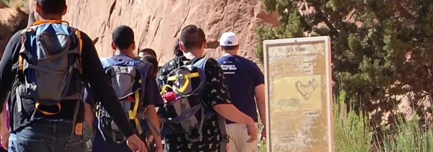 The boys of our residential program hike through Utah trails